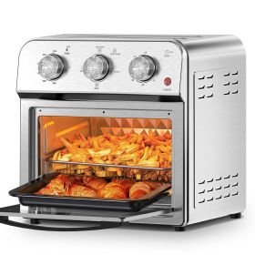 Family Size Air Fryer Toaster Oven Combo, 13QT, 360° Hot Air Circulation for Healthy Oil-Free Cooking, Multifunctional Convection Contertop Oven