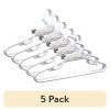 (5 pack) Extra Large Clothing Hangers, 3 Pack, Adult, White, Heavy Duty Durable Plastic