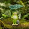 Outdoor garden decoration frog resin statue, courtyard decoration, outdoor courtyard decoration, female gardening gift