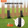 VEVOR Fence Post Anchor Repair Kit, 6 Pack Inner Diameter 3.5 x3.5 Inches Heavy Duty Steel Fence Post Support Stakes