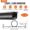 VEVOR Garage Door Seals Bottom Rubber, U Shape +O Ring Combination Garage Door Weather Stripping with Pre-drilled Aluminum Track Retainer Kit