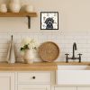 Black Havanese Coffee Bar Framed Metal Print Bathroom, Kitchen, Office, Home Decor Wall Art Ready to Hang, Square, 8X8