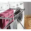 Functional and Energy Saving Oversized Collapsible Steel Closets Clothes Drying Rack, Silver