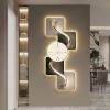 39.4" Large Silent Wall Clock Light Modern Abstract Geometric Decor Art Living Room