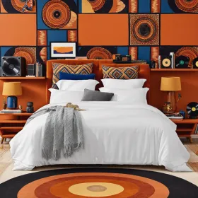 Aesthetic White And Pink Oversized Solid Color Duvet Cover Set. This Charming Bedding Appeals To All Students, Creating A Warm Atmosphere For Any Dorm