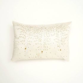Polyester Pillow With Embroidery Work (Option: 2style)