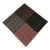One box of 11 pieces, 300 * 300 * 22mm per piece Outdoor garden floor tiles Pool wood plastic DIY buckle splicing wpc