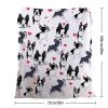 1pc Cute dog Printed Flannel Blanket - Soft, Warm, And Lightweight Throw For Couch, Sofa, Office, Bed, Camping