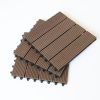 One box of 11 pieces, 300 * 300 * 22mm per piece Outdoor garden floor tiles Pool wood plastic DIY buckle splicing wpc